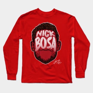 Nick Bosa San Francisco Player Silhouette Long Sleeve T-Shirt